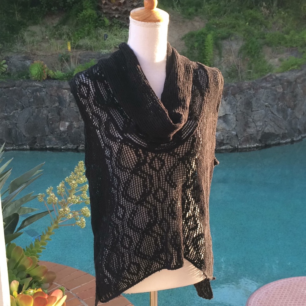 Free People Black cowl top, XS